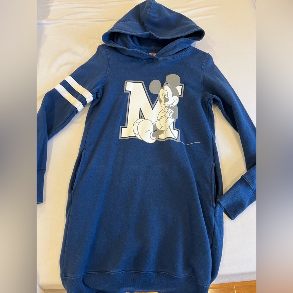 Uniqlo Disney Mickey hoodie dress size S
